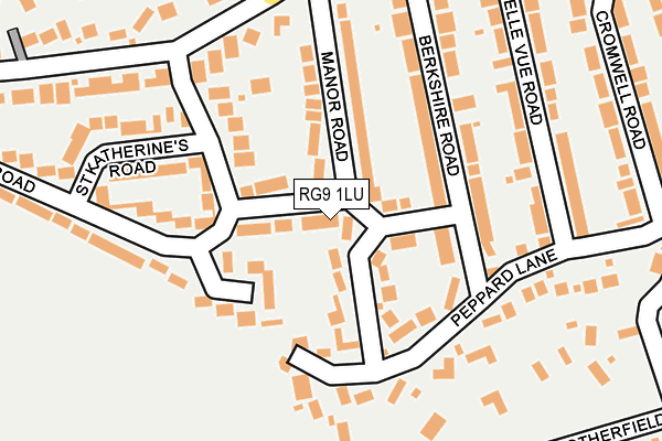 RG9 1LU map - OS OpenMap – Local (Ordnance Survey)