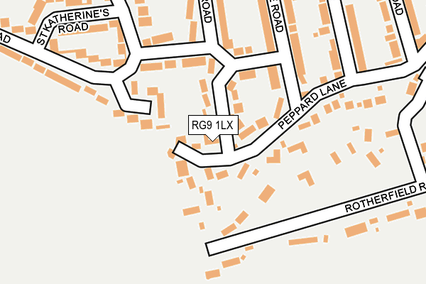 RG9 1LX map - OS OpenMap – Local (Ordnance Survey)