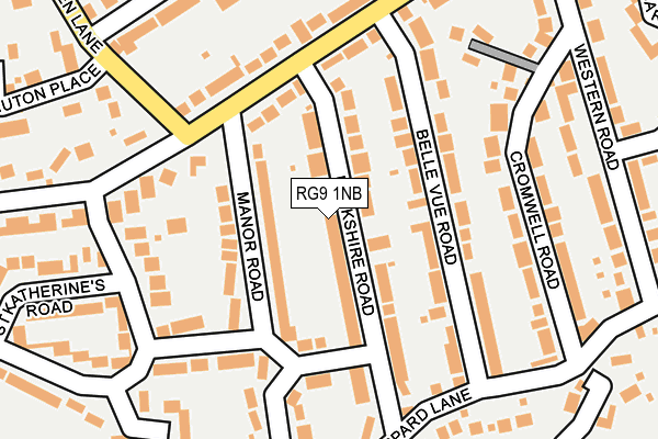 RG9 1NB map - OS OpenMap – Local (Ordnance Survey)