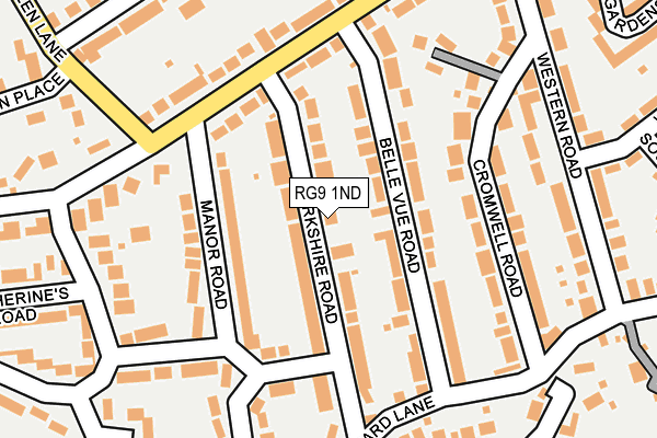 RG9 1ND map - OS OpenMap – Local (Ordnance Survey)