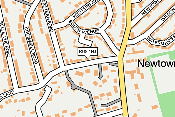 RG9 1NJ map - OS OpenMap – Local (Ordnance Survey)