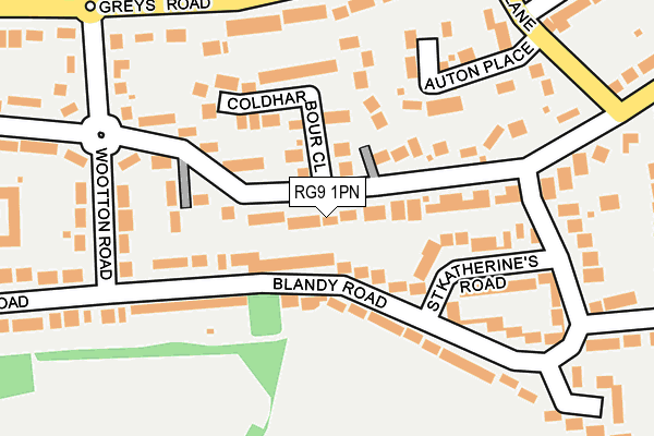 RG9 1PN map - OS OpenMap – Local (Ordnance Survey)