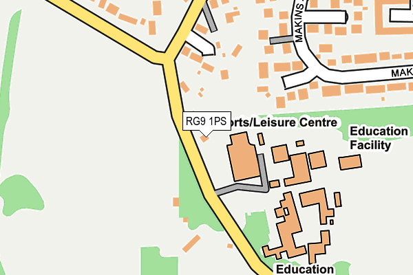 RG9 1PS map - OS OpenMap – Local (Ordnance Survey)