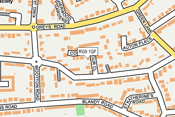 RG9 1QF map - OS OpenMap – Local (Ordnance Survey)