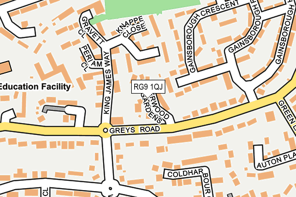 RG9 1QJ map - OS OpenMap – Local (Ordnance Survey)