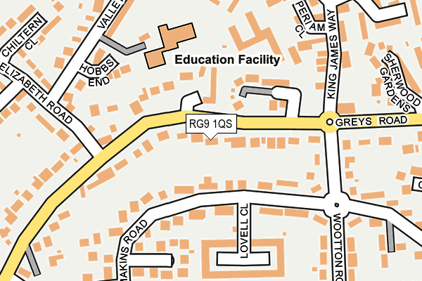 RG9 1QS map - OS OpenMap – Local (Ordnance Survey)
