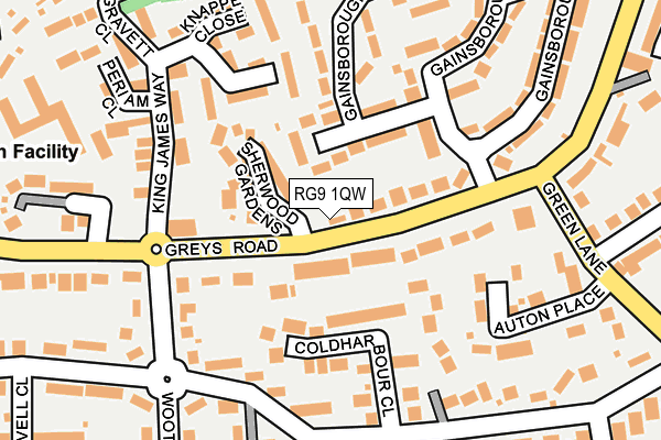 RG9 1QW map - OS OpenMap – Local (Ordnance Survey)
