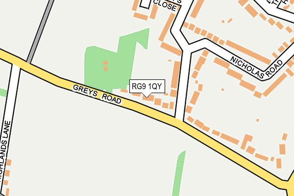 RG9 1QY map - OS OpenMap – Local (Ordnance Survey)