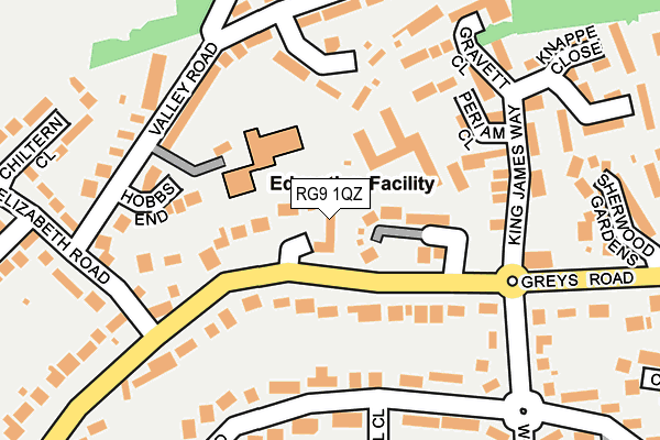 RG9 1QZ map - OS OpenMap – Local (Ordnance Survey)