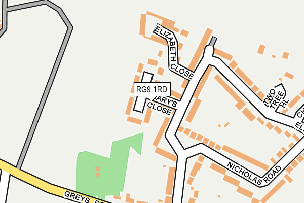 RG9 1RD map - OS OpenMap – Local (Ordnance Survey)
