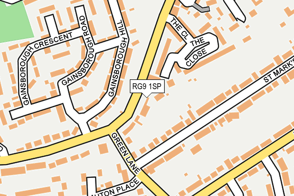 RG9 1SP map - OS OpenMap – Local (Ordnance Survey)