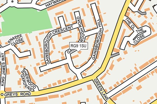 RG9 1SU map - OS OpenMap – Local (Ordnance Survey)