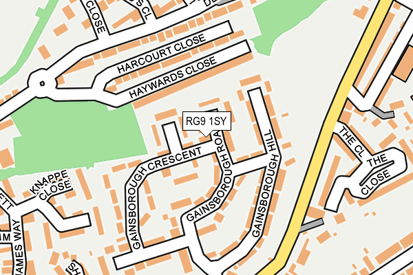 RG9 1SY map - OS OpenMap – Local (Ordnance Survey)