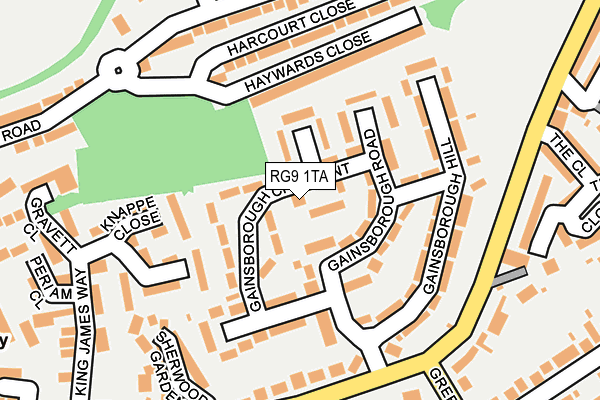 RG9 1TA map - OS OpenMap – Local (Ordnance Survey)