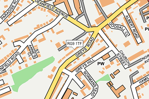 RG9 1TF map - OS OpenMap – Local (Ordnance Survey)