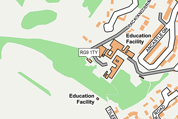 RG9 1TY map - OS OpenMap – Local (Ordnance Survey)