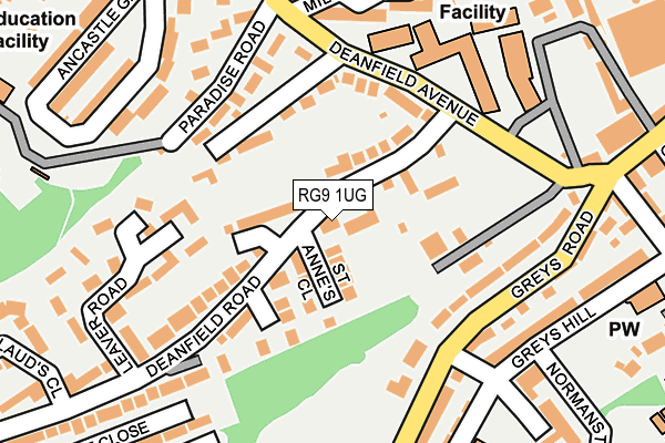 RG9 1UG map - OS OpenMap – Local (Ordnance Survey)