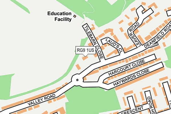 RG9 1US map - OS OpenMap – Local (Ordnance Survey)