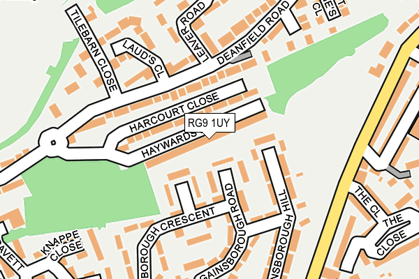 RG9 1UY map - OS OpenMap – Local (Ordnance Survey)