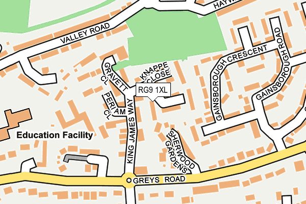 RG9 1XL map - OS OpenMap – Local (Ordnance Survey)