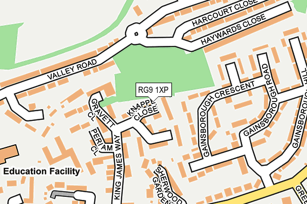 RG9 1XP map - OS OpenMap – Local (Ordnance Survey)