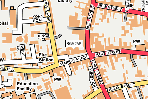 RG9 2AP map - OS OpenMap – Local (Ordnance Survey)