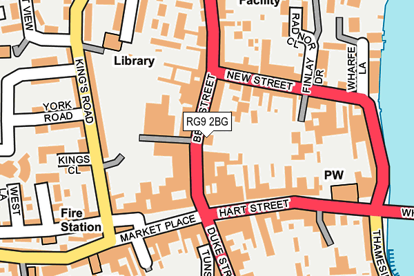 RG9 2BG map - OS OpenMap – Local (Ordnance Survey)