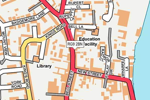 Map of THE HENLEY LARDER LTD at local scale