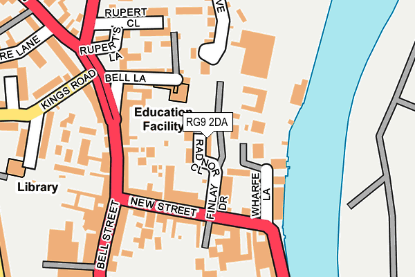 RG9 2DA map - OS OpenMap – Local (Ordnance Survey)