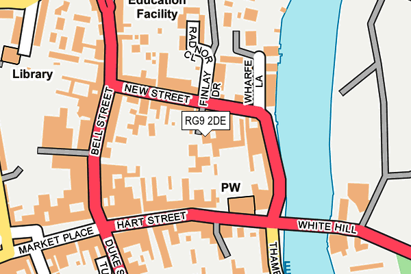 RG9 2DE map - OS OpenMap – Local (Ordnance Survey)