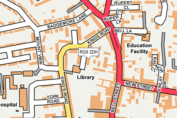 RG9 2DH map - OS OpenMap – Local (Ordnance Survey)