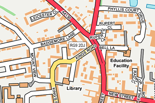 RG9 2DJ map - OS OpenMap – Local (Ordnance Survey)