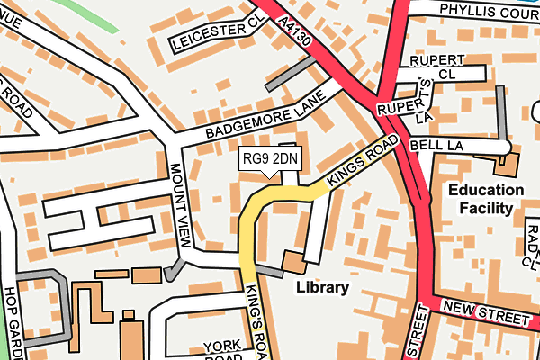 RG9 2DN map - OS OpenMap – Local (Ordnance Survey)