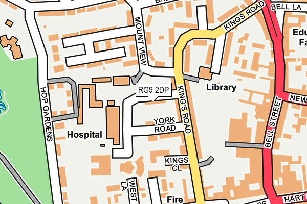 RG9 2DP map - OS OpenMap – Local (Ordnance Survey)
