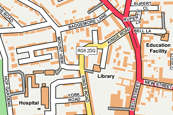RG9 2DQ map - OS OpenMap – Local (Ordnance Survey)