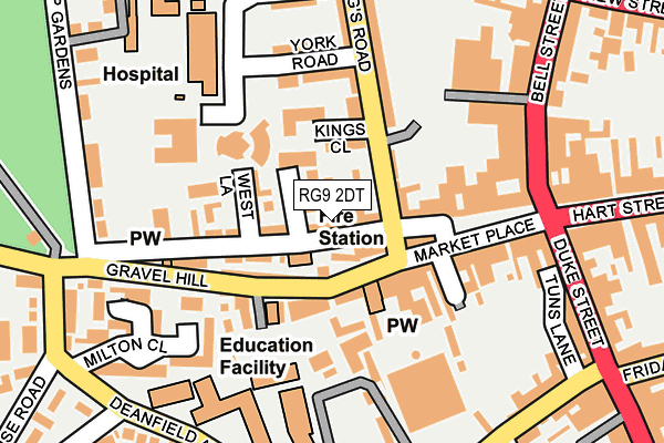 RG9 2DT map - OS OpenMap – Local (Ordnance Survey)