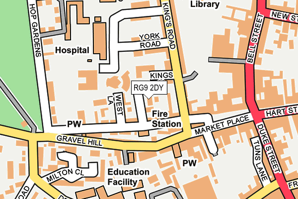 RG9 2DY map - OS OpenMap – Local (Ordnance Survey)