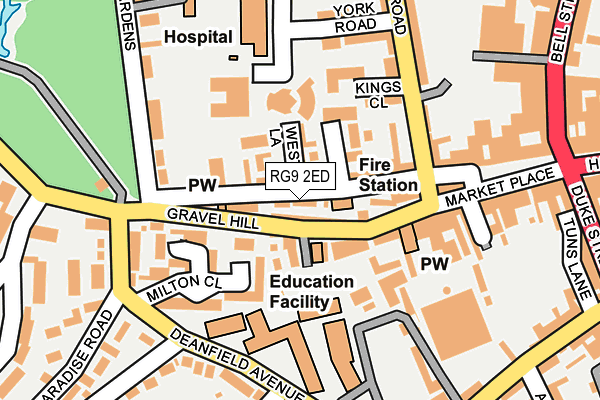 RG9 2ED map - OS OpenMap – Local (Ordnance Survey)