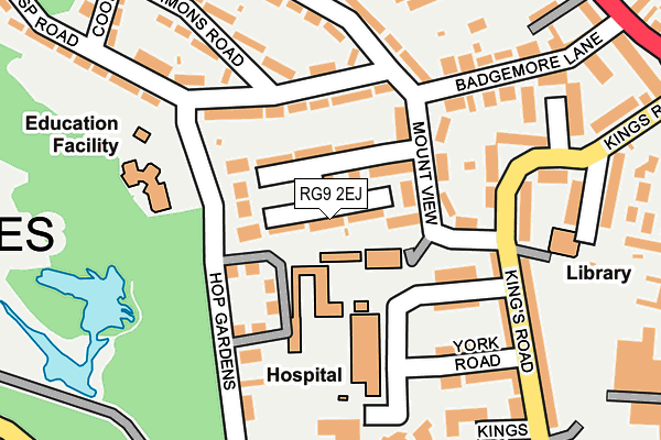 RG9 2EJ map - OS OpenMap – Local (Ordnance Survey)