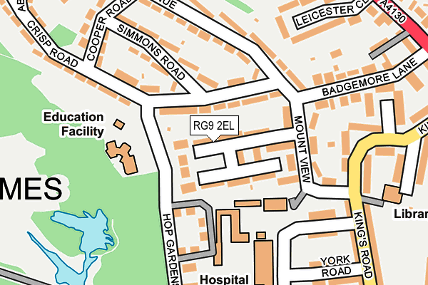 RG9 2EL map - OS OpenMap – Local (Ordnance Survey)