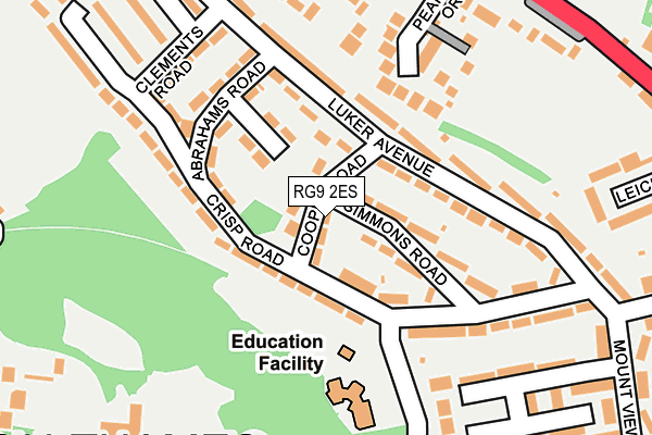 RG9 2ES map - OS OpenMap – Local (Ordnance Survey)
