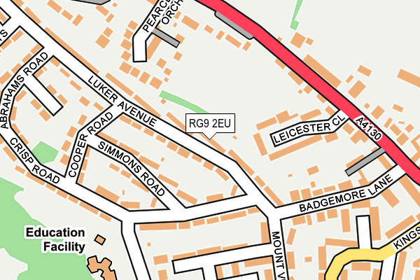 RG9 2EU map - OS OpenMap – Local (Ordnance Survey)