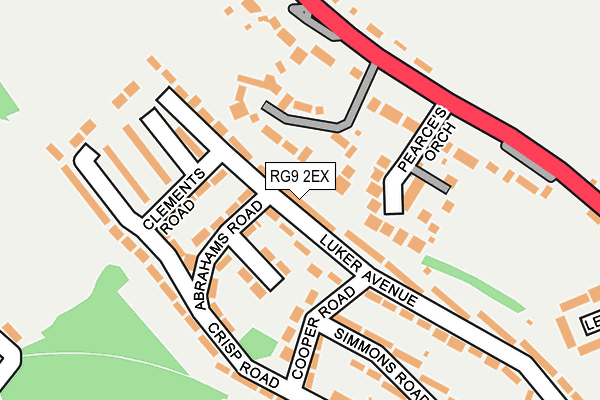 RG9 2EX map - OS OpenMap – Local (Ordnance Survey)