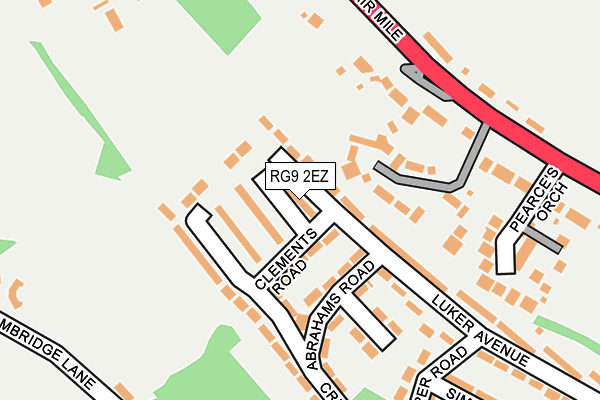 RG9 2EZ map - OS OpenMap – Local (Ordnance Survey)