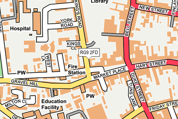 RG9 2FD map - OS OpenMap – Local (Ordnance Survey)