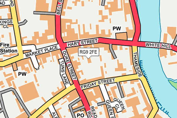 RG9 2FE map - OS OpenMap – Local (Ordnance Survey)