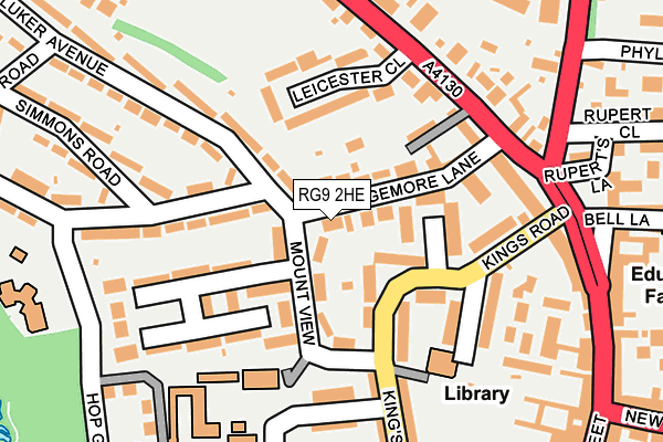 RG9 2HE map - OS OpenMap – Local (Ordnance Survey)