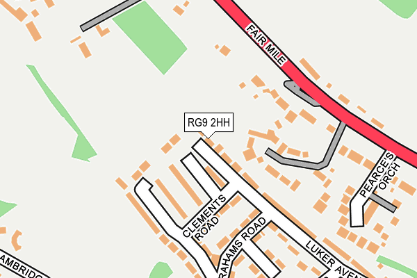 RG9 2HH map - OS OpenMap – Local (Ordnance Survey)