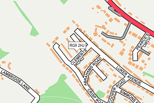 RG9 2HJ map - OS OpenMap – Local (Ordnance Survey)