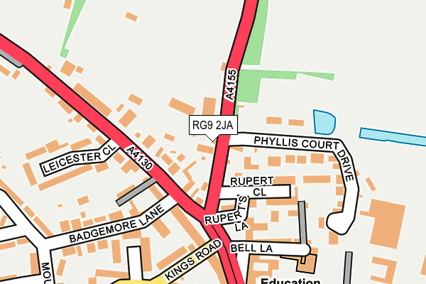 RG9 2JA map - OS OpenMap – Local (Ordnance Survey)